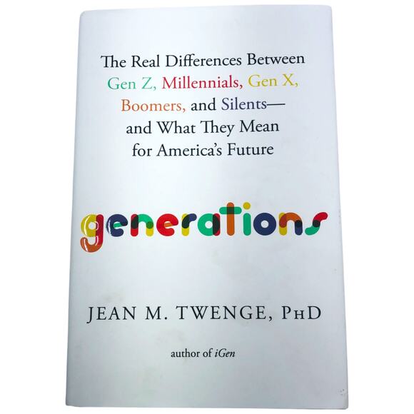 Generations by Jean M Twenge First Atria Hardcover Books Edition April 2023 - Picture 1 of 11